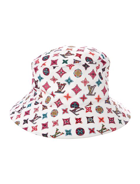 louis vuitton bucket hat white|louis vuitton monogram hat.